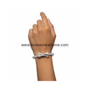 Bracelet Jonc en motif nœud strass