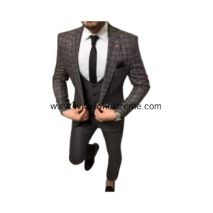 Costume croisé 3 pièces à carreaux -Urban Windowpane