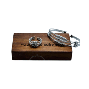 Parure bracelet et bague perles d'élégance