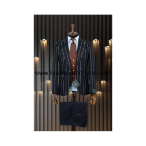 Costume croisé 3 Pièces à rayures