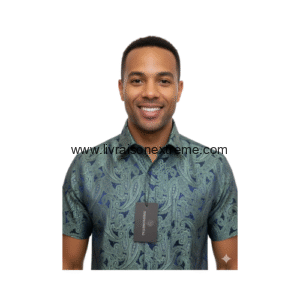 Chemise Présidentielle Manches Courtes – Jade & Saphir