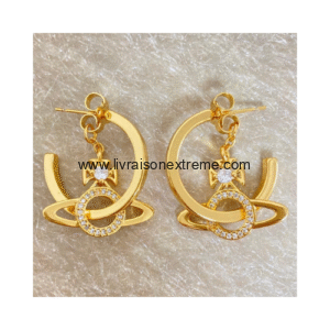 Boucles d'oreilles créoles Orbite