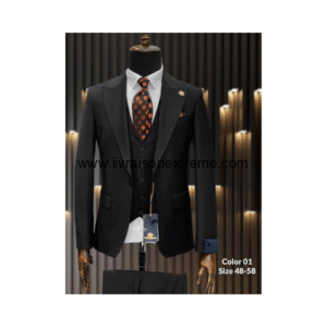 Costume croisé 3 pièces -Black Executive