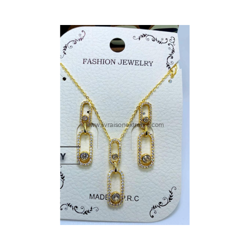 Parure Chaîne Lumière à maillons pavés – Image 3