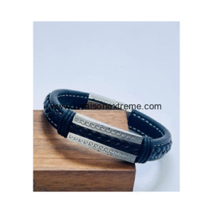 Bracelet Thésée en cuir tressé