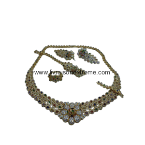 Parure Royal floral 4 pièces multicolores
