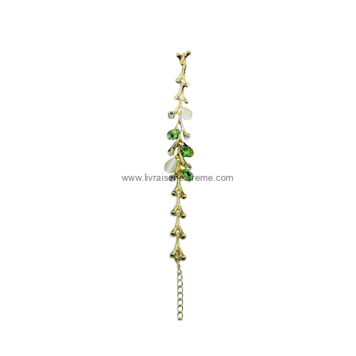 Bracelet en motif feuilles