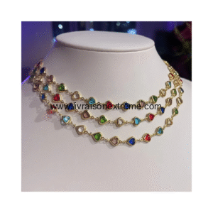 Parure Rainbow Heart