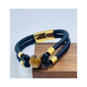 Bracelet Atlas en cuir tressé