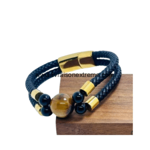 Bracelet Atlas en cuir tressé