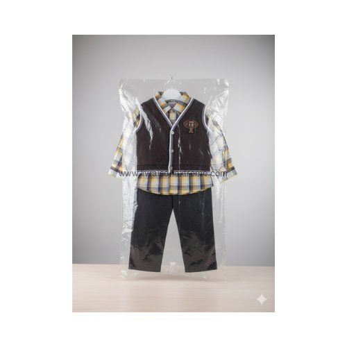 Ensemble garçon chemise carreaux, gilet et pantalon – Image 3