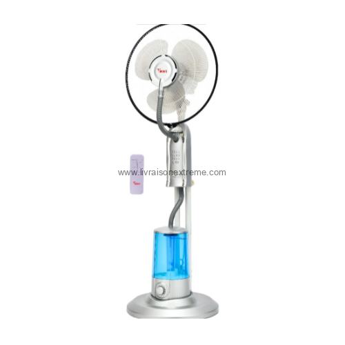 Ventilateur brumisateur Yash 16" – “Premium Mist Cooling” bleu