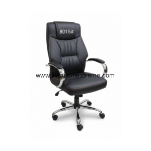 Fauteuil de direction Lvxtn 8015 – “Revêtement en cuir noir avec surpiqûres élégantes”