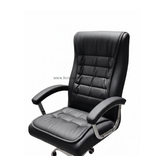 Fauteuil de direction Noir - LvxtnBF497 – “Executive Elegance” – Image 2