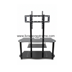 Tables TV avec support intégré – Design verre et métal