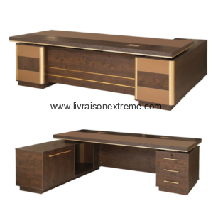 Table de bureau de direction – “Qualité Premium Bois-Présidentielle”