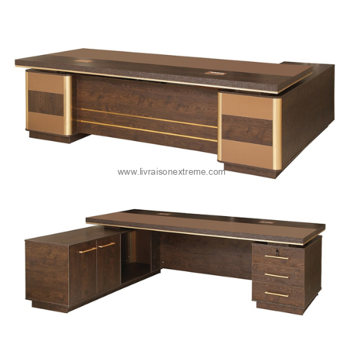 Table de bureau de direction – “Qualité Premium Bois-Présidentielle”