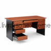 Table de bureau professionnelle Plateau bois finition brun  - 1.6 m - “Executive Classic”