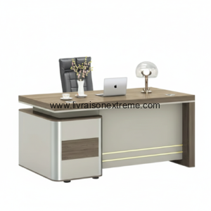 Table de Bureau lignes épurées 19 – “ Bois haut de gamme”