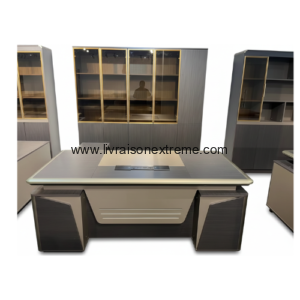 Bureau TS – Table de bureau exécutive Avec retour + tiroirs latéraux