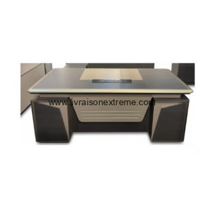 Bureau TS – Table de bureau exécutive Avec retour + tiroirs latéraux