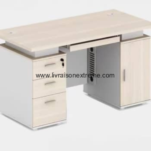 Table informatique beige lvxtn26 – “Premium Quality” - 1.2 mètres