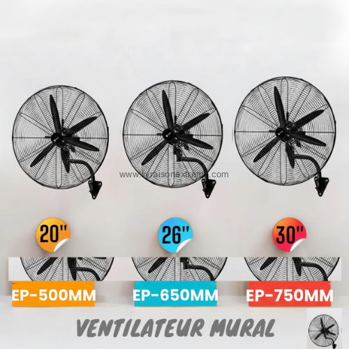 Ventilateur Mural EUROPLUS – “Cooling For You”- Série EP – Image 2