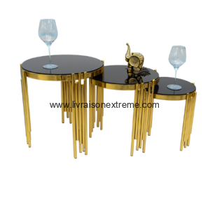 Ensemble de table Gigogne “Trio Luxe Doré” - lvxtn A3
