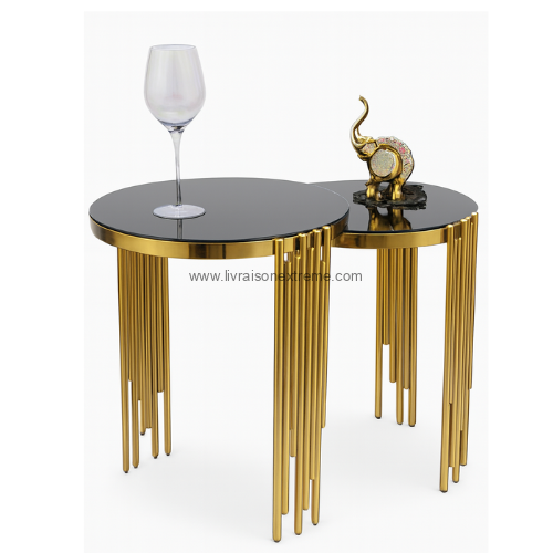Ensemble de table Gigogne “Trio Luxe Doré” - lvxtn A3 – Image 3