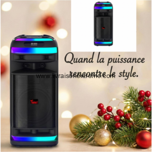 Tanaka PartyBoom TK‑08D6B – Enceinte Bluetooth Festive