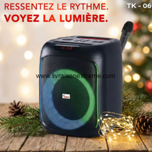 Tanaka LightBeat TK‑08A2 – Enceinte Bluetooth Portable Festive