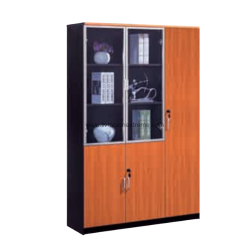 Armoire de bureau en bois 3 portes – Lvxtan 35‑0