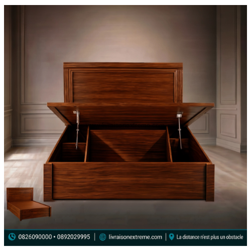 Lit coffre en bois – Image 2