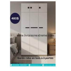 Garde robe Élégance à 3 Portes