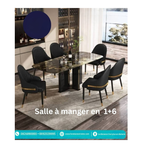 Salle à Manger Impériale 1+6 en marbre – Image 2