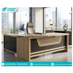 Table de bureau exécutif Design 1,4 m avec retour