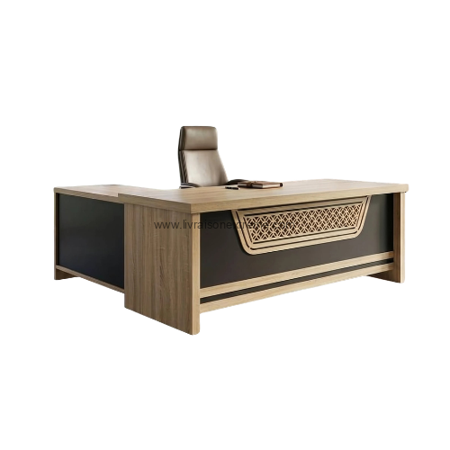 Table de bureau exécutif Design 1,4 m avec retour