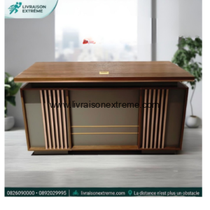 Table de bureau moderne Ébène 1,2 m