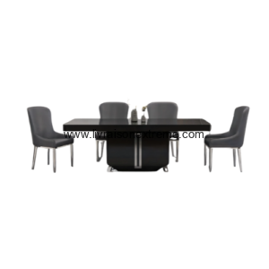 Salle à Manger Élégance Noire 1+6